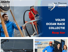 Tablet Screenshot of musto.nl